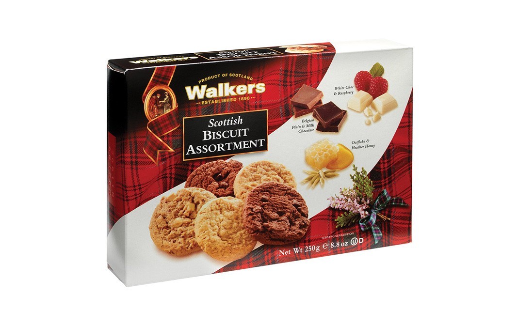 Walker's Scottish Biscuit Assortment   Box  250 grams